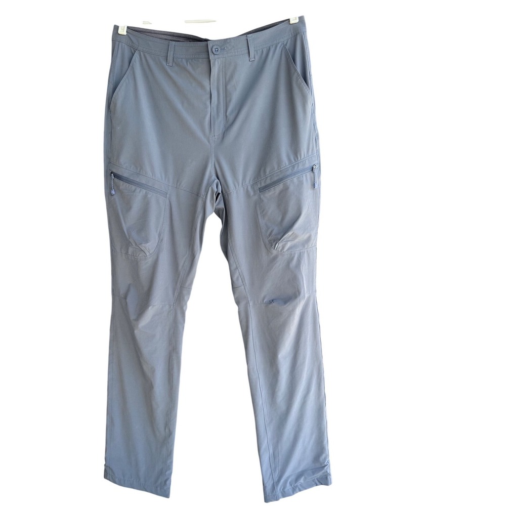 Eddie Bauer Womens T14 Gray Fleece Lined Guide Pro Pants Tall Hiking Outdoor